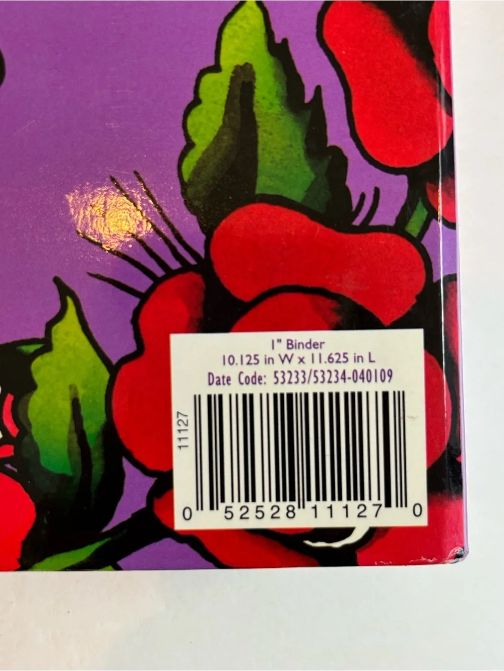 NEW Ed Hardy Love Kills Slowly Skull Heart Roses 1” Binder Y2K Lisa Frank